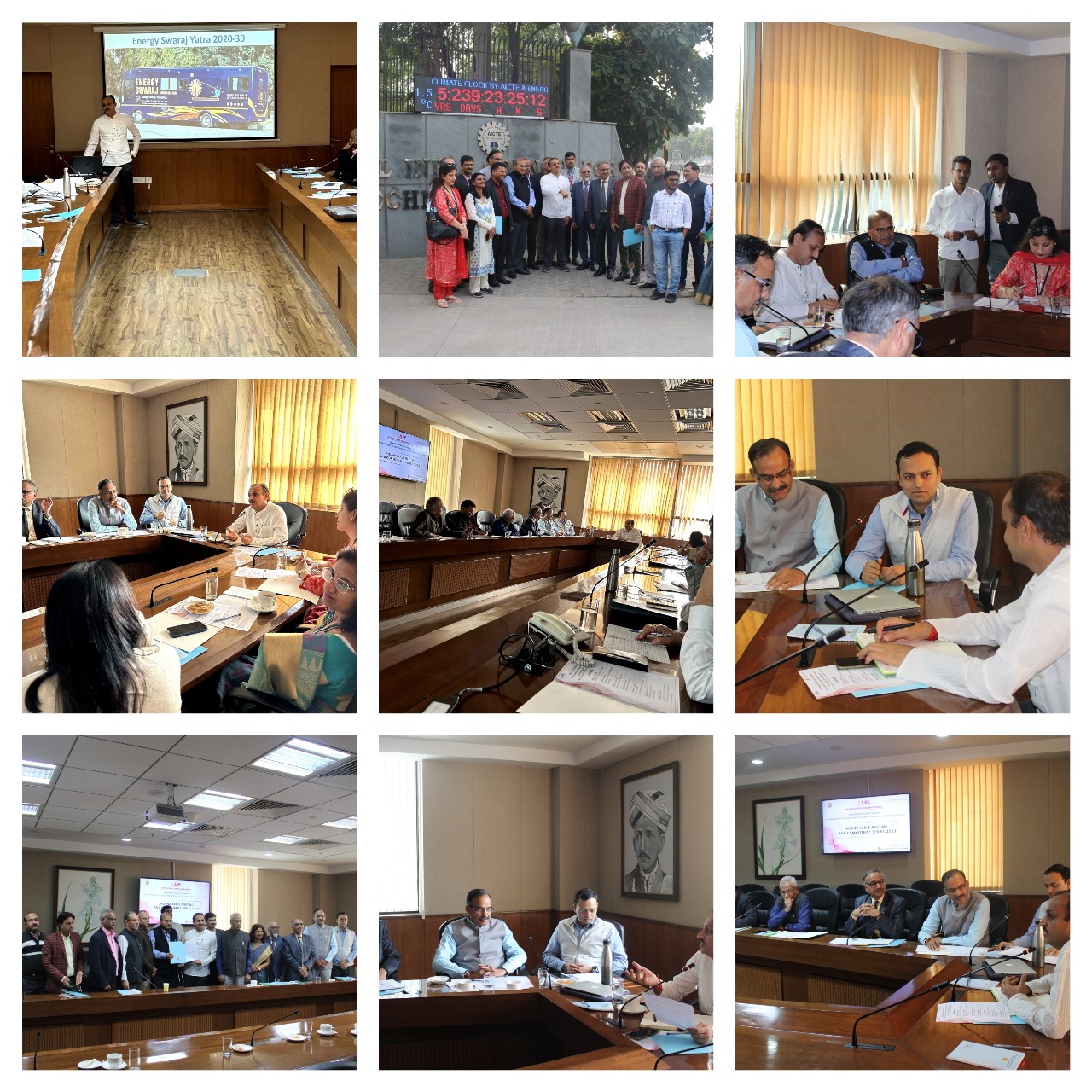 Prof. Sunil. Mathur, HOD ECE and Mr. R.C. Saini represented MAIT at AICTE Headquarters